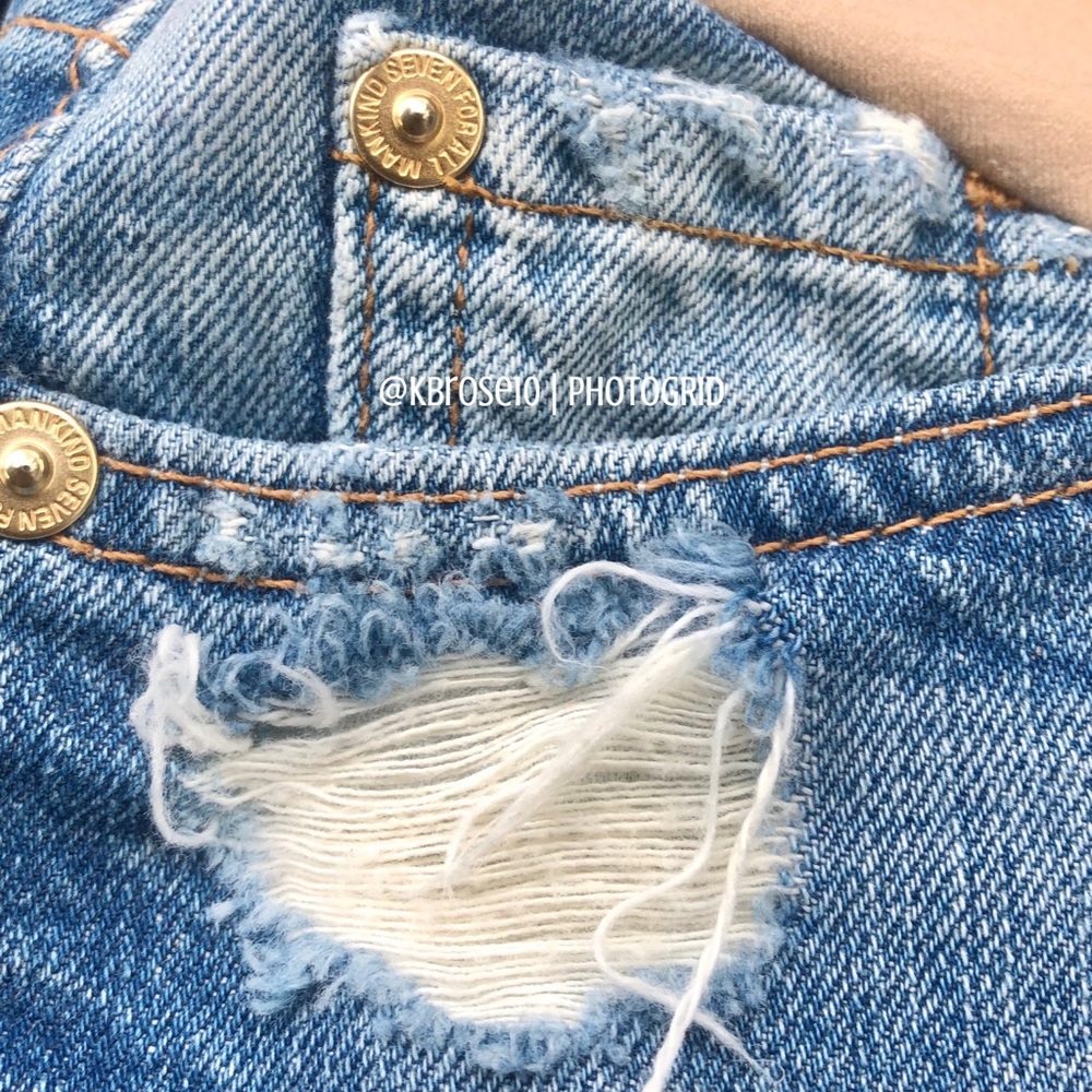 ‼️SOLD‼️7 For All Mankind Maternity Jean Shorts - Picture 6 of 8